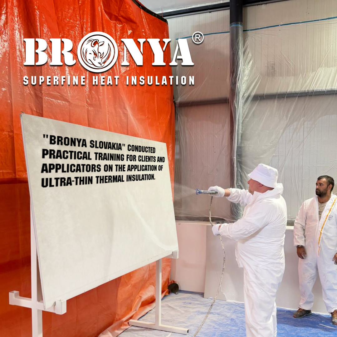 "Bronya Slovakia" conducted practical training for clients and applicators on the application of ultra-thin thermal insulation. (photo) "Bronya Slovakia" conducted practical training for clients and applicators on the application of ultra-thin thermal insulation. (photo)