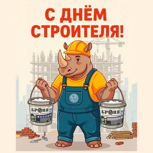 Броня поздравляет с профессиональным праздником всех строителей!