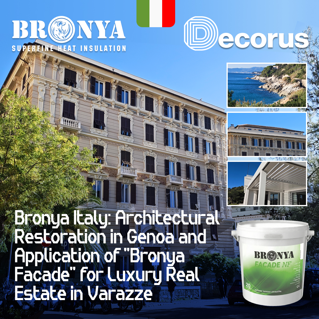 Bronya Italy: Architectural Restoration in Genoa and Application of "Bronya Facade" for Luxury Real Estate in Varazze (photos, videos)