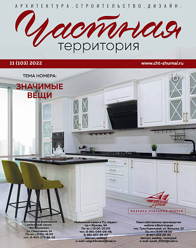 Thermal insulation BRONYA in the new issue of the magazine "Private territory" 11 (103) 2022 // "Important things". (photo)