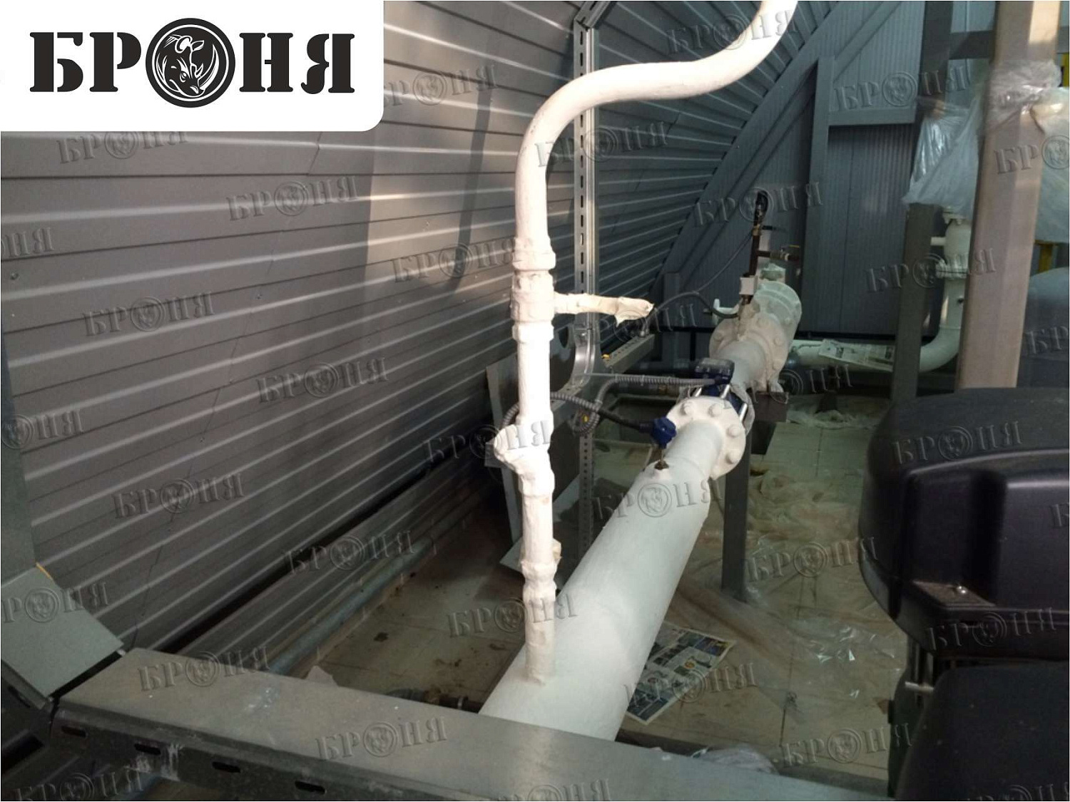  Moscow, pipeline of the autonomous boiler house of the production base of MOSGAZ JSC