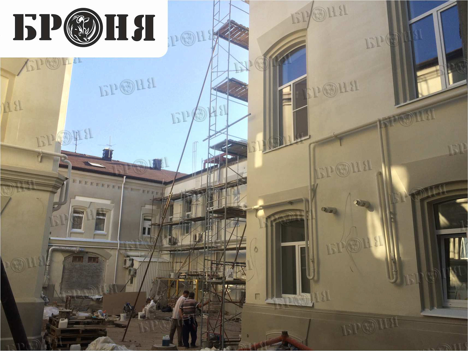 Теплоизоляция Броня на памятнике архитектуры - гостинице "Бонотель" в г. Астрахани