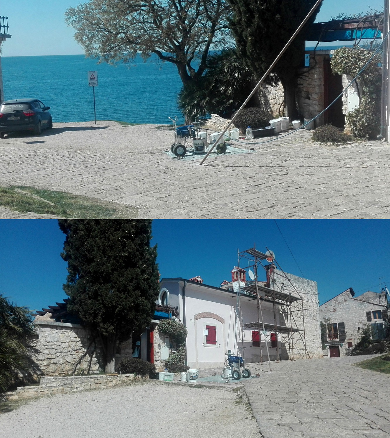 Bronya Facade for thermal insulation of the roof of a private house in Rovinj, Hovatia