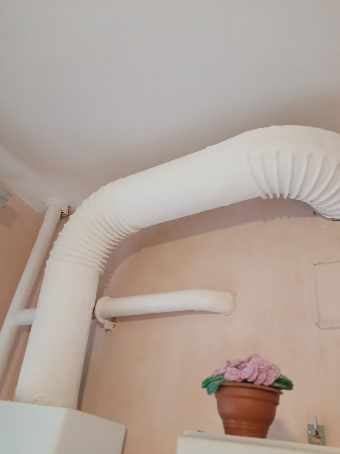 Bronya Classic, thermal insulation of a gas boiler chimney in a private house, Kostroma. (photo)