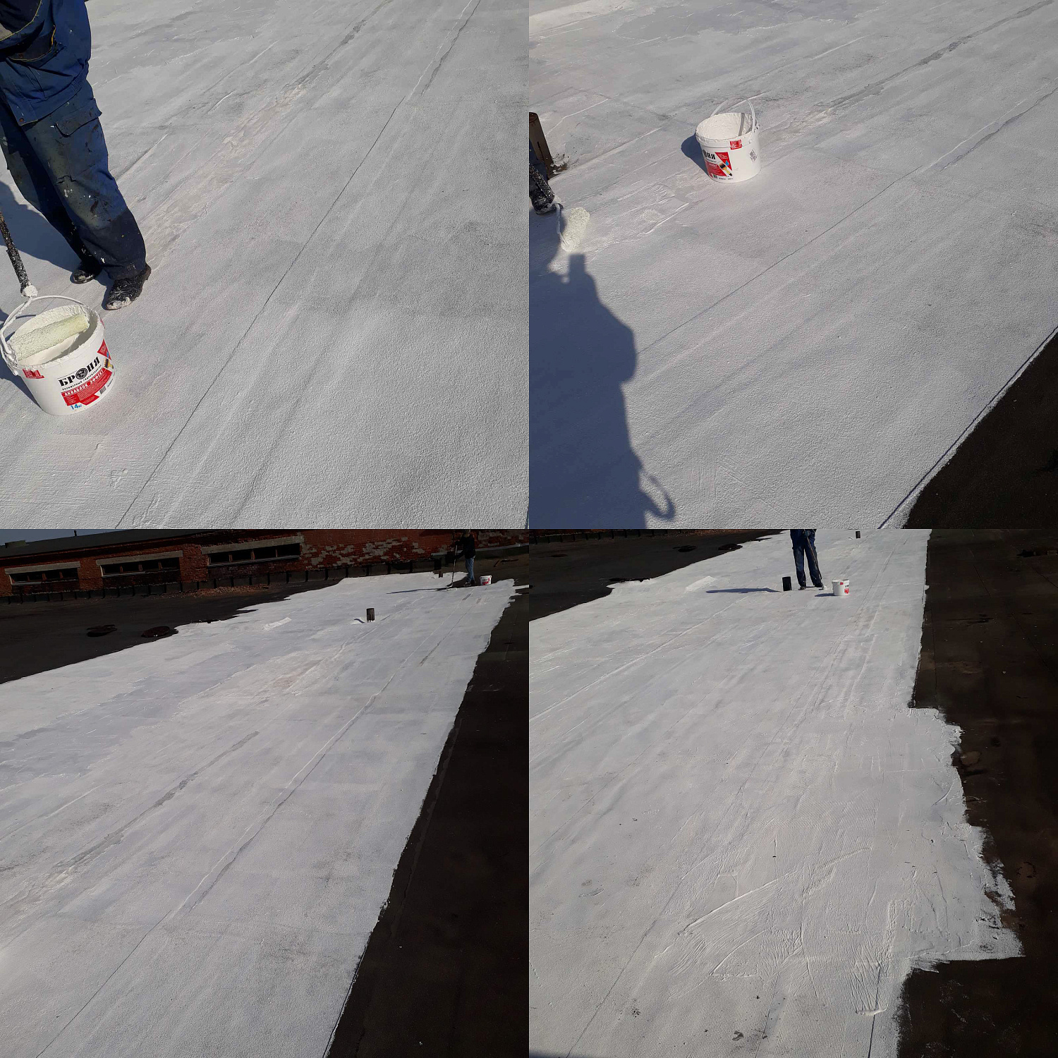 AquaBlok Effect on the roof of the drinking water filtering station of the Chusovsky treatment facilities, Novogor-Prikamye LLC (Perm Vodokanal), Perm. (Photo)