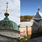 Bronya Metal and Bronya Aquablok on the roof of the Church Introduction to the Temple of the Most Holy Theotokos. Plyos town, Ivanovo region (photo)