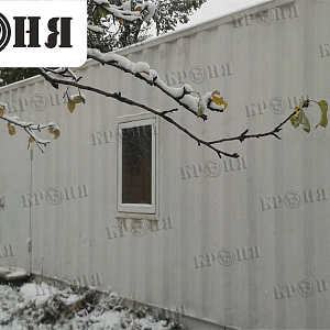 Insulating a Metal Container. (Almaty)