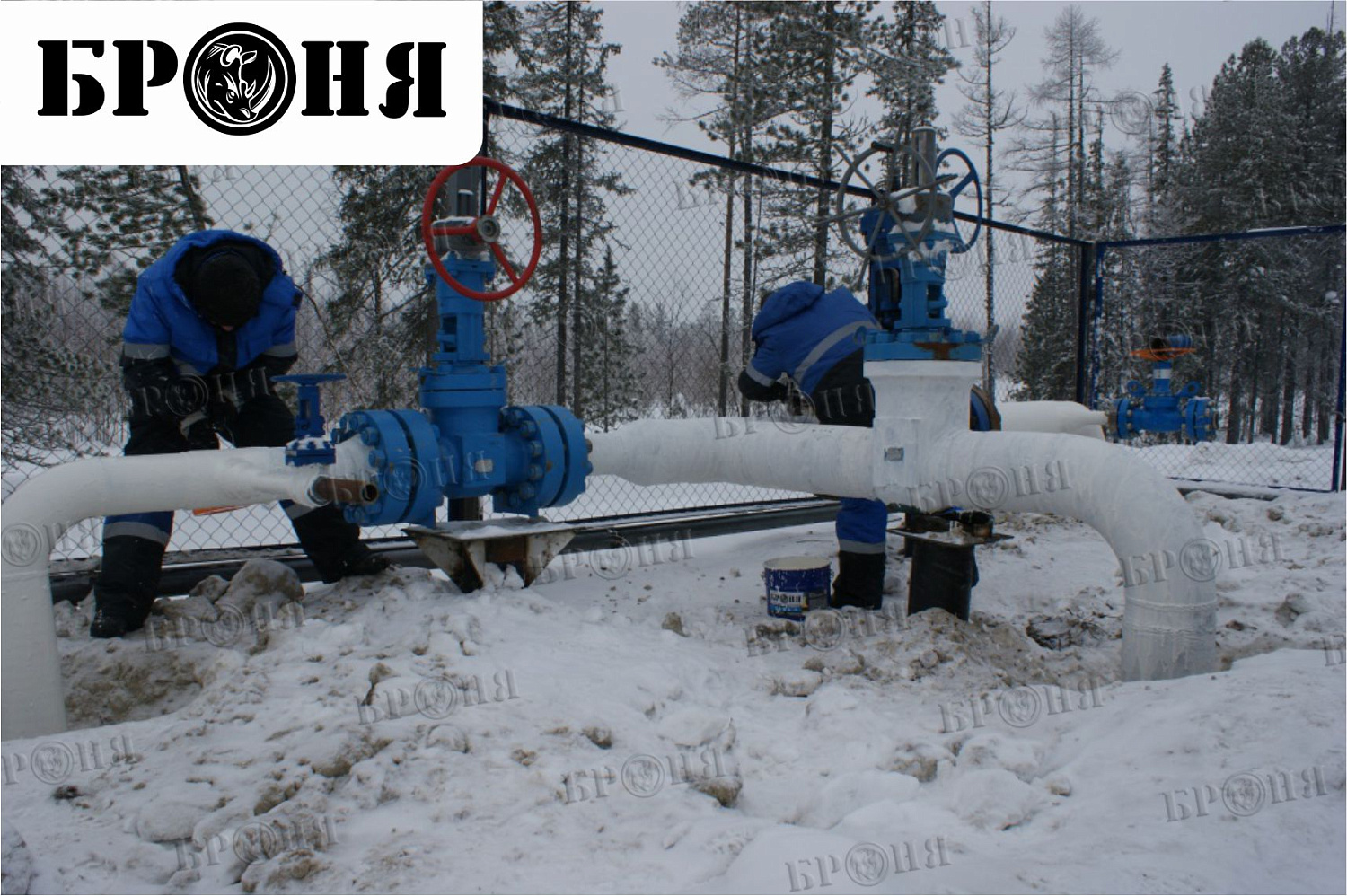 Ноябрьск, изоляция узлов нефтепровода ОАО "Газпромнефть-ННГ"