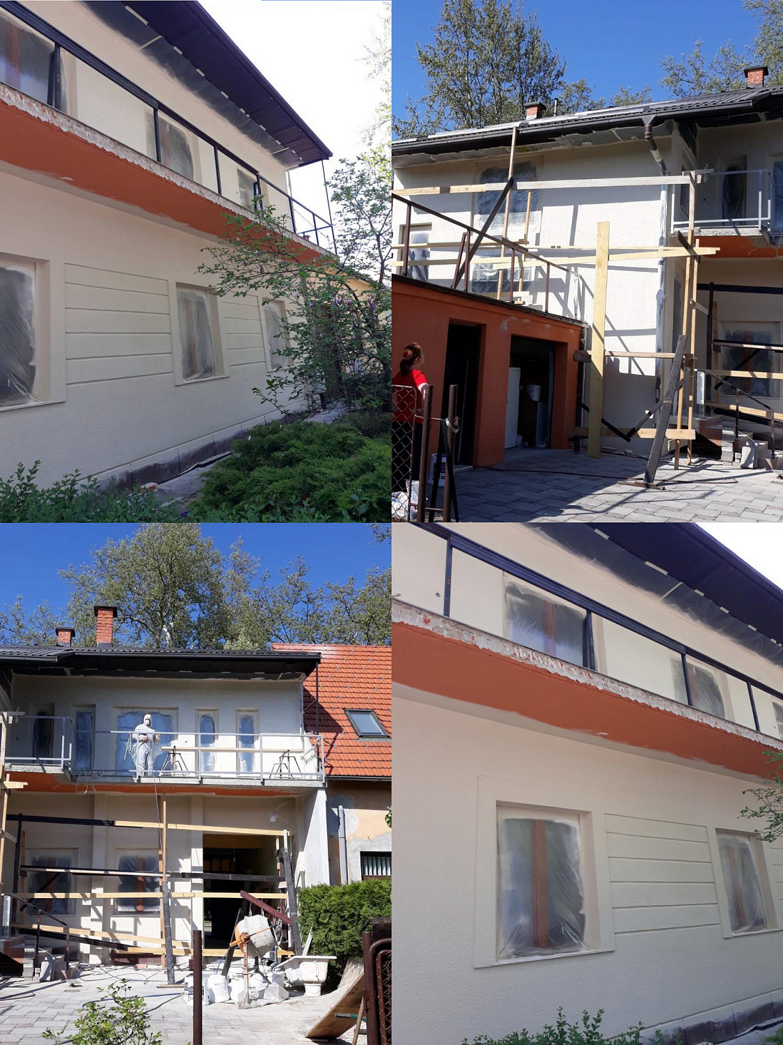 Bronya Facade with thermal insulation of a mansion, Croatia, Karlovac