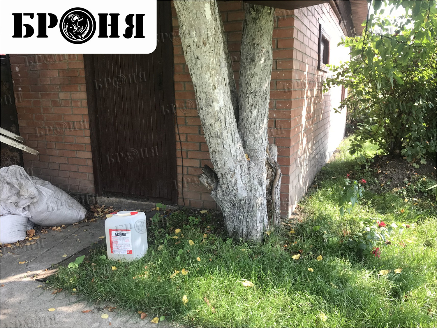 Гидрофобизация кирпичного фасада бани частного дома  в г. Тольятти Самарской области (фото и видео)