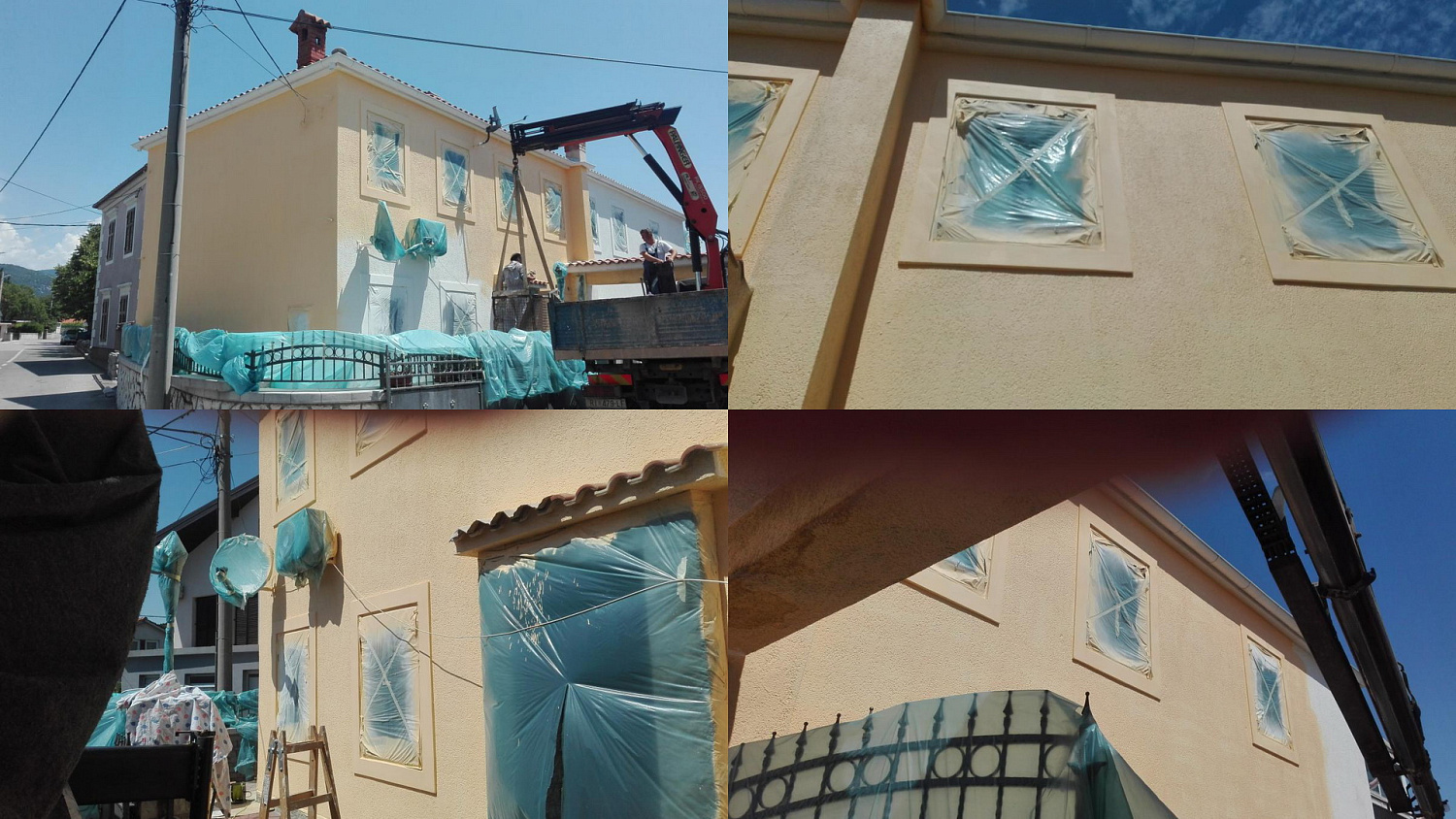 Bronya Facade for thermal insulation of a business residential building in Shkrlevo, Croatia (photo)