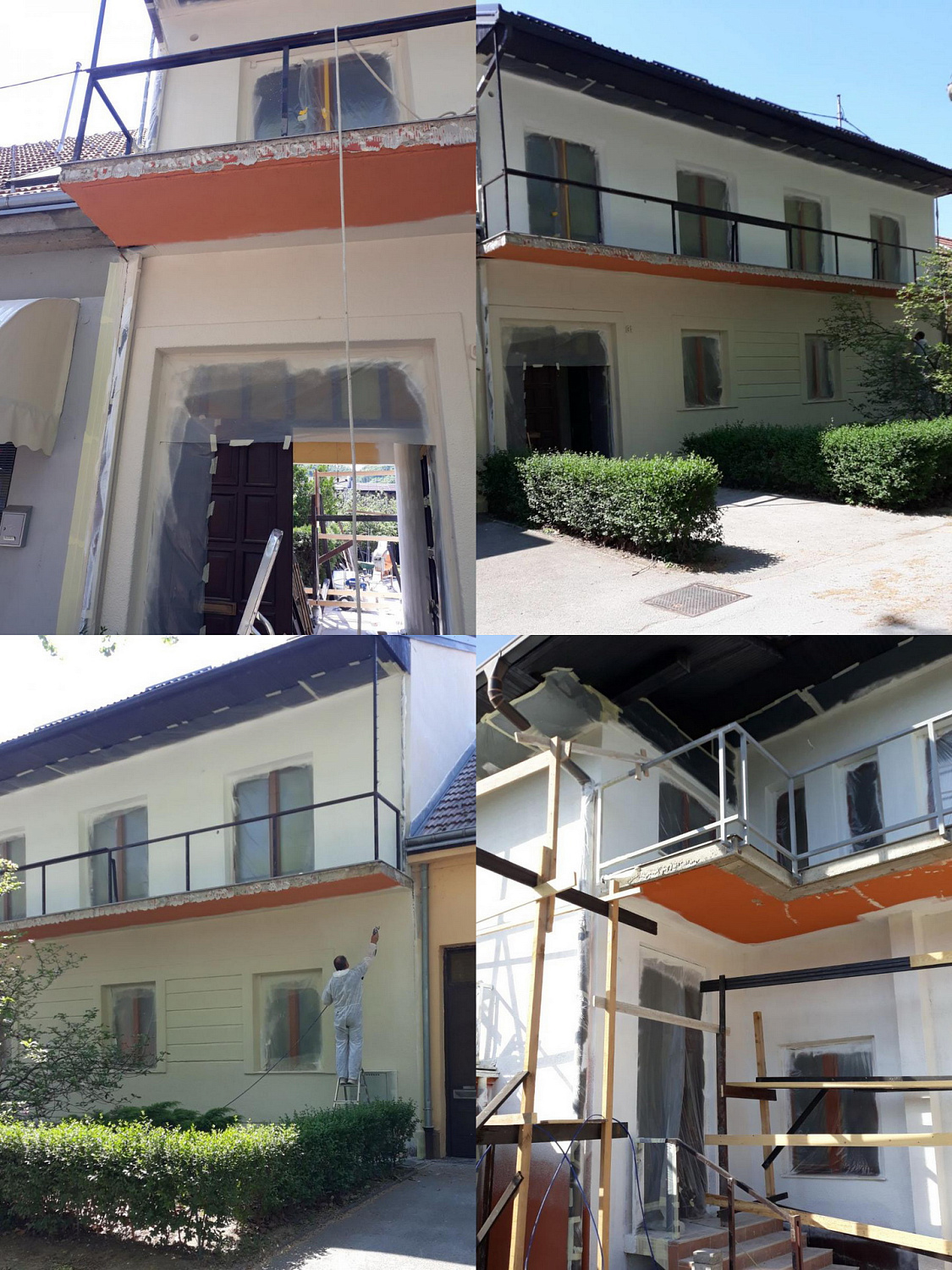 Bronya Facade with thermal insulation of a mansion, Croatia, Karlovac