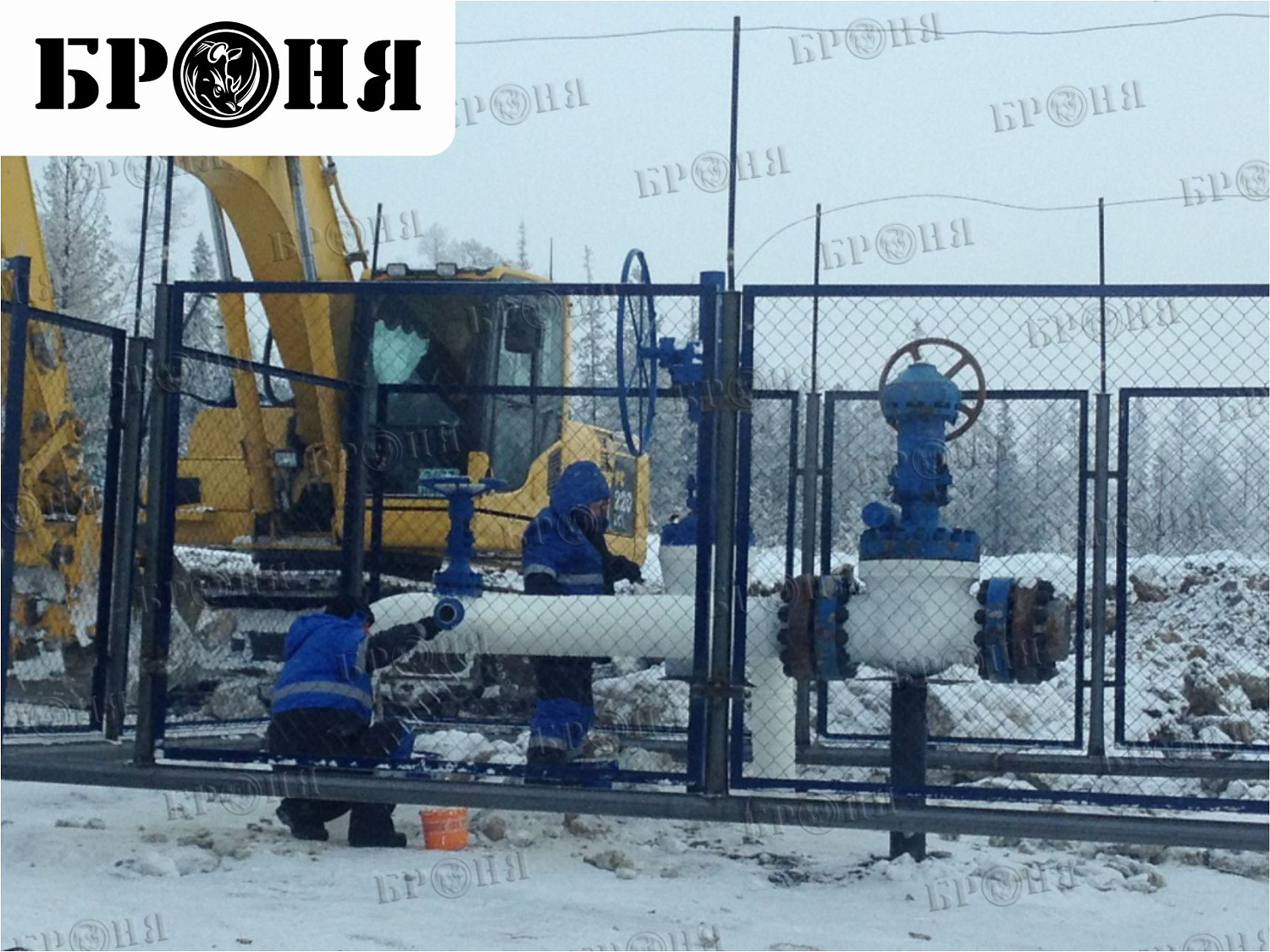 Ноябрьск, изоляция узлов нефтепровода ОАО "Газпромнефть-ННГ"
