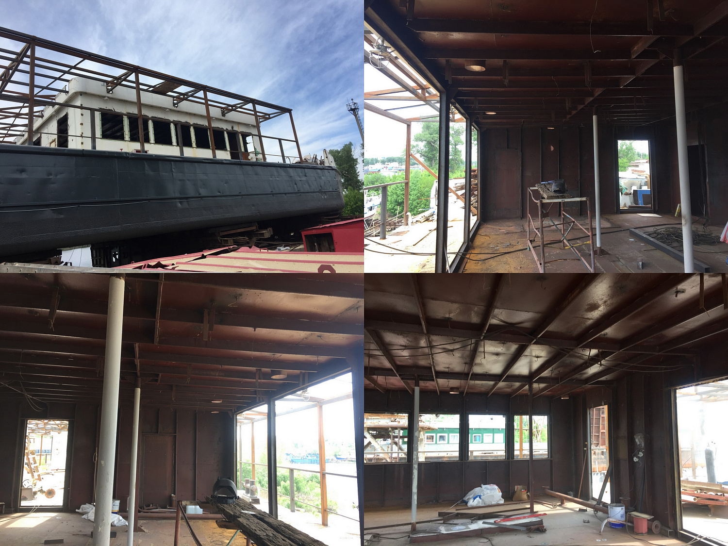 Bronya Antikor, Facade with thermal insulation of the landing stage