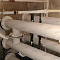 Cherepovets, hot water pipeline in a kindergarten