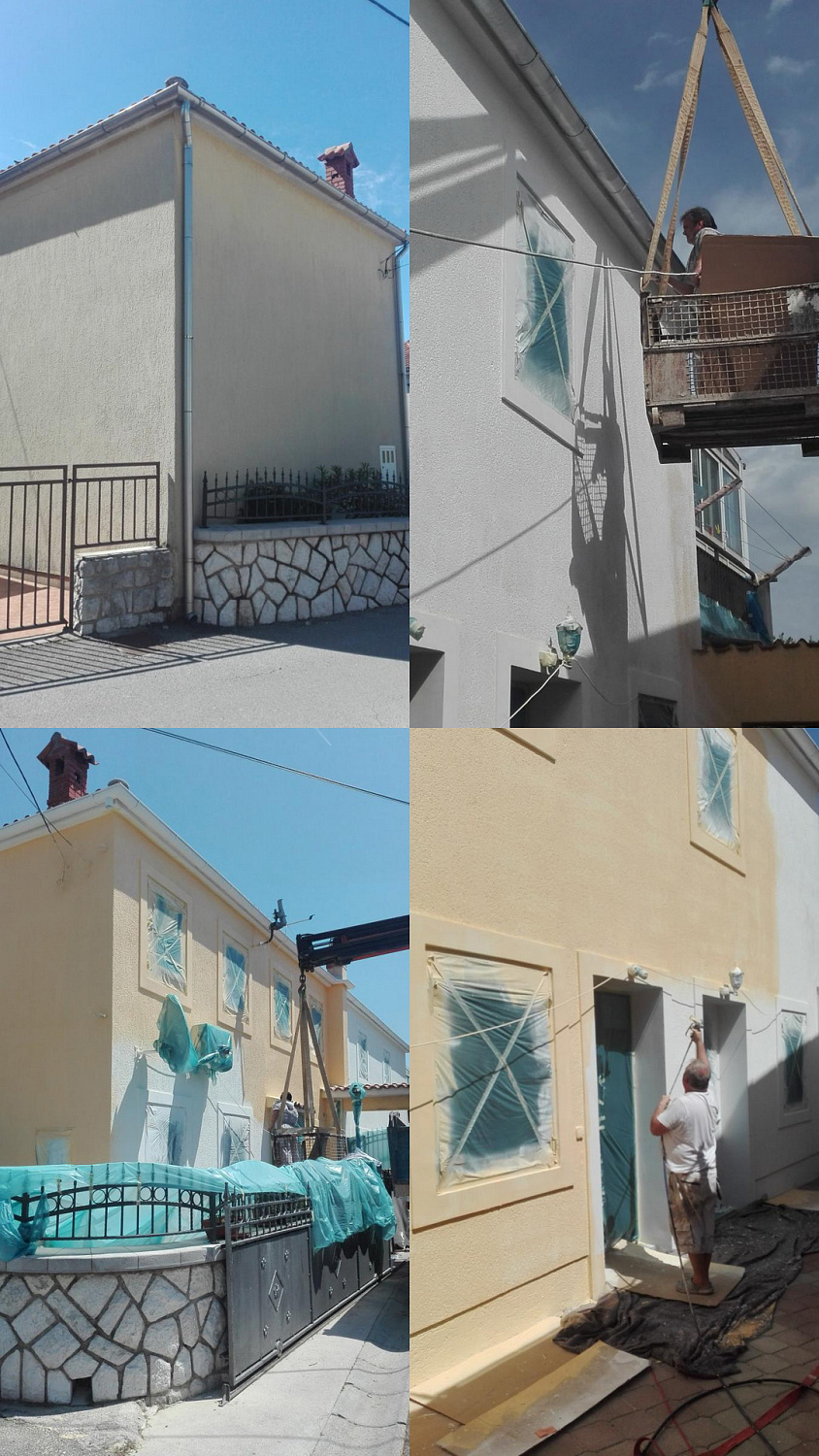 Bronya Facade for thermal insulation of a business residential building in Shkrlevo, Croatia (photo)