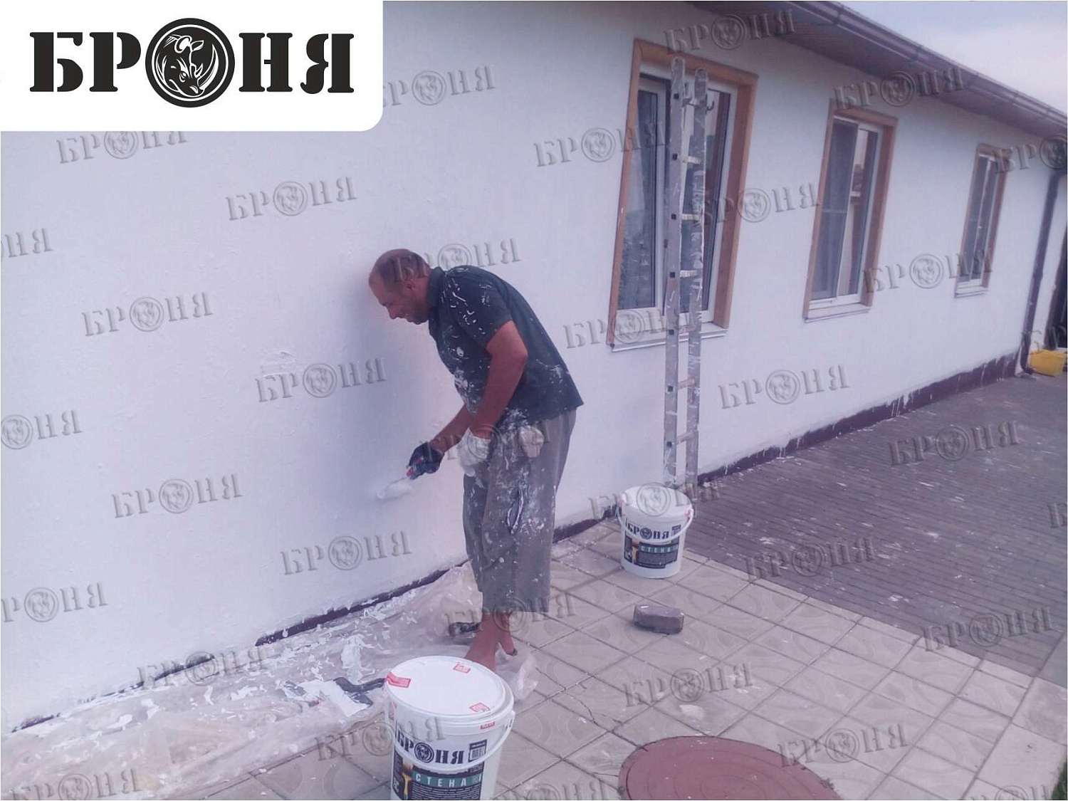 Volgograd, Comprehensive application of Bronya materials on the walls of the Church of the Icon of the Mother of God "Quench My Sorrows"