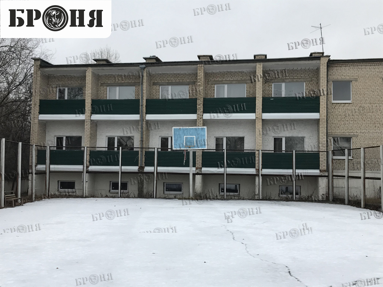 Теплоизоляции Броня Зима НГ на фасаде здания пансионата Волна в г. Тольятти Самарской области.