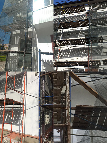 Bronya Facade NF in the overhaul of a residential building, Smolensk (photo)