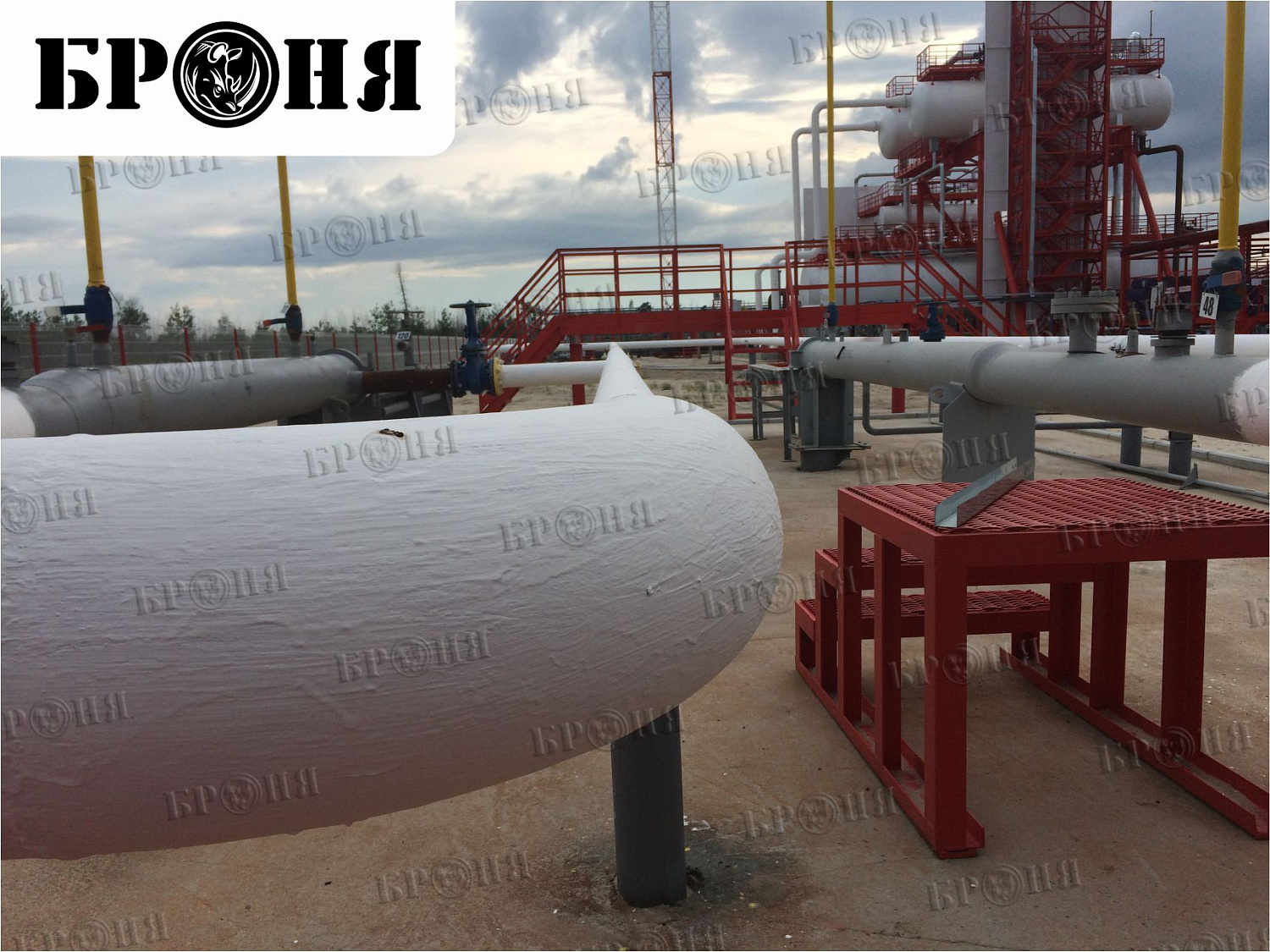 Тюменская область, изоляция нефтехранилищ, оборудования и трубопроводов Лукойл