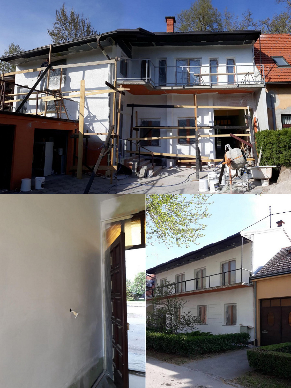 Bronya Facade with thermal insulation of a mansion, Croatia, Karlovac