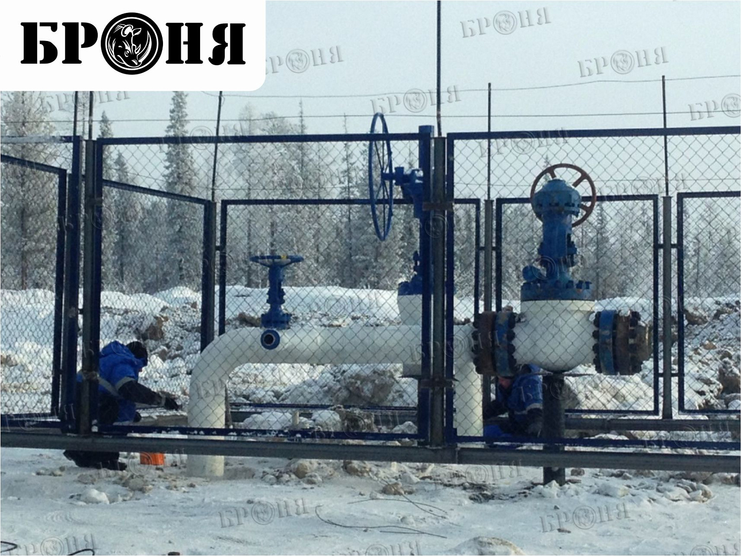 Ноябрьск, изоляция узлов нефтепровода ОАО "Газпромнефть-ННГ"