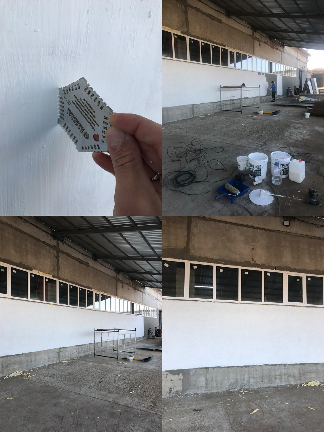 Thermal insulation Bronya for thermal insulation of the wall of the retail premises in the village. Rich, Samara region