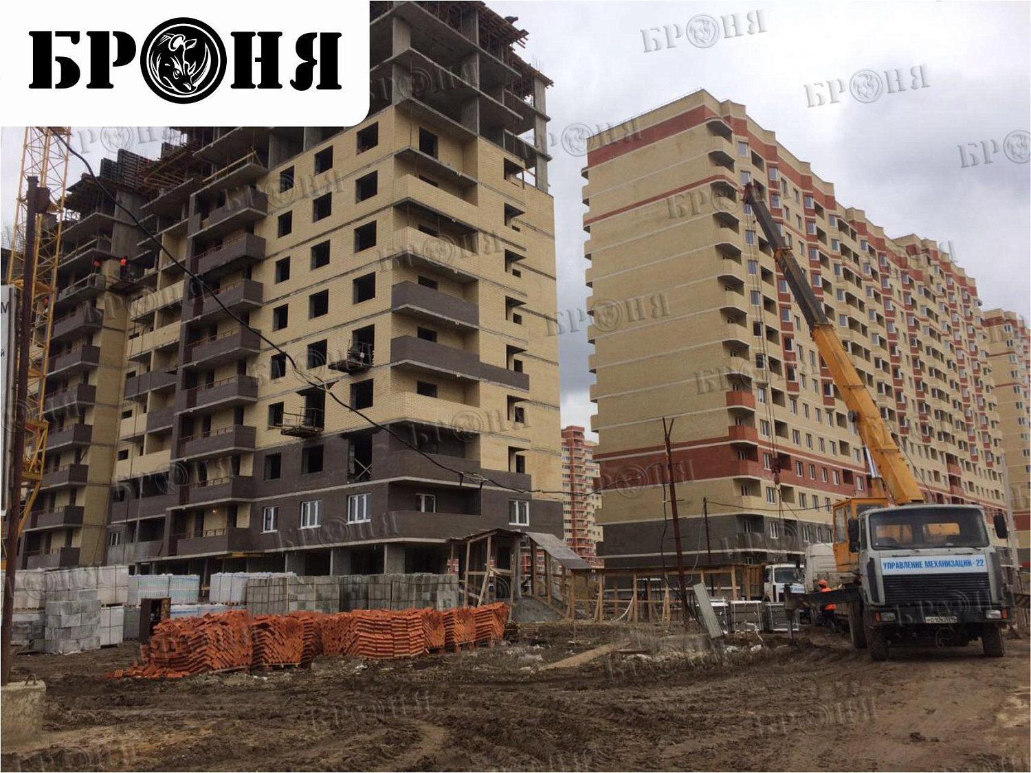 Московская область, утепление стен многоэтажного жилого дома