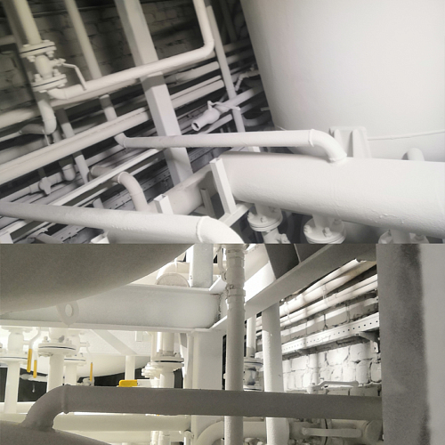 "BRONYA" Classic on thermal nodes and all metal elements of one of the enterprises of Lipetsk (photo, video)
