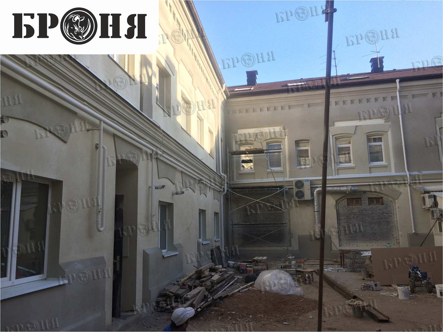 Теплоизоляция Броня на памятнике архитектуры - гостинице "Бонотель" в г. Астрахани