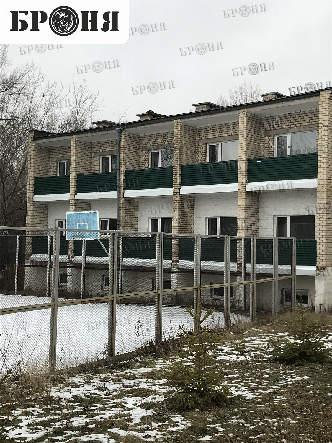Теплоизоляции Броня Зима НГ на фасаде здания пансионата Волна в г. Тольятти Самарской области.