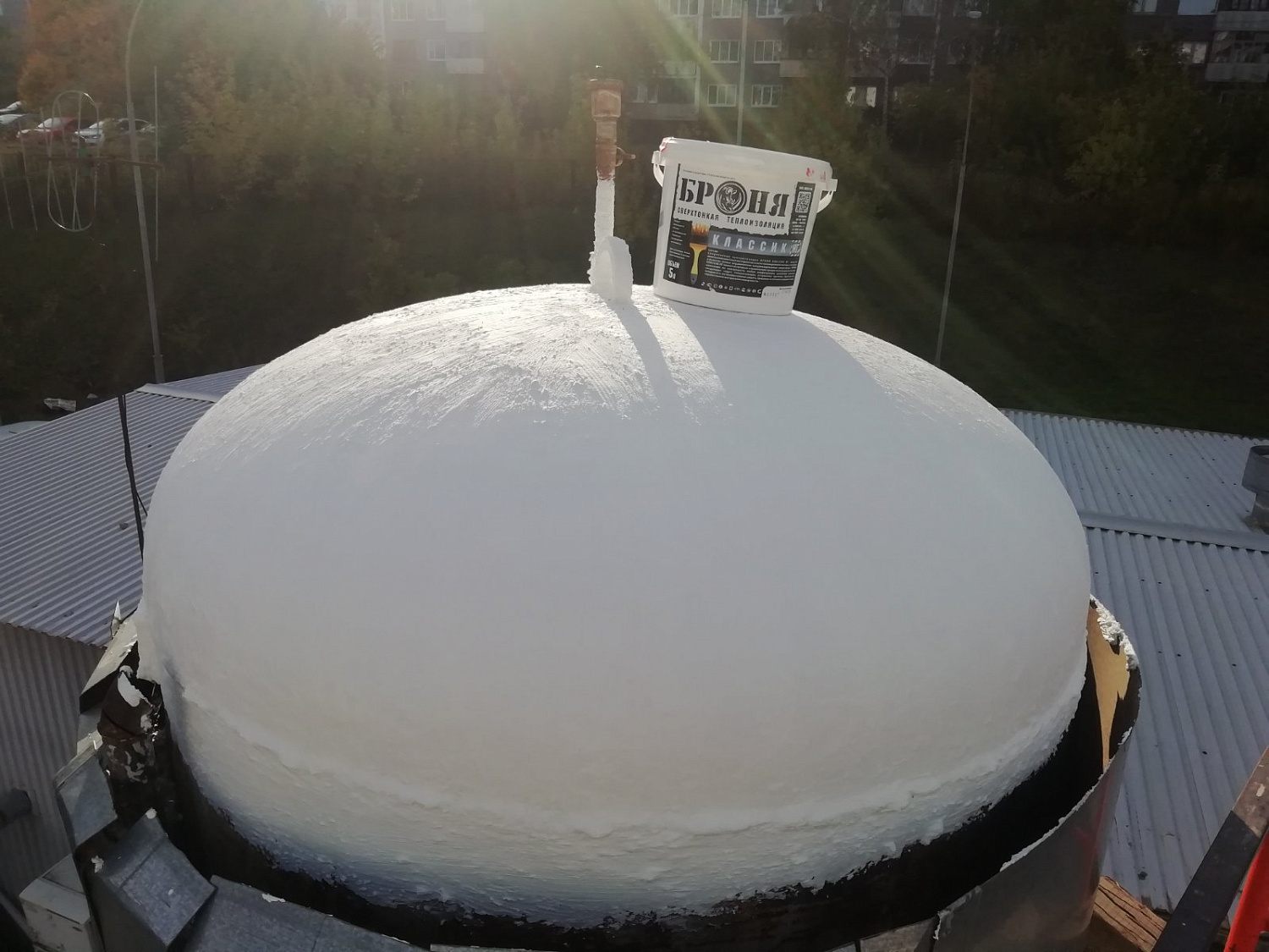Bronya Classic NF on the boiler of the water sports palace "Burtasy", Penza (photo)