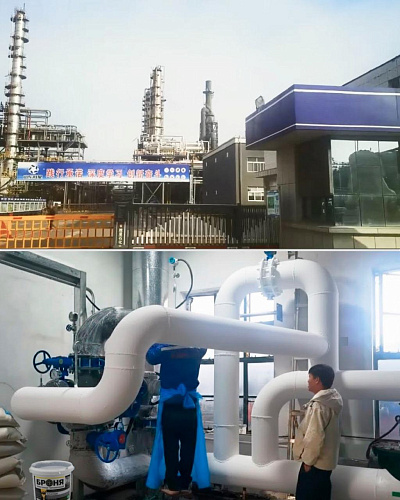 Application of "Bronya Antirust NF" and "Bronya Classic NF" on Thermal Nodes of a Leading Pharmaceutical Holding in Hubei Province (China) (photos and video)