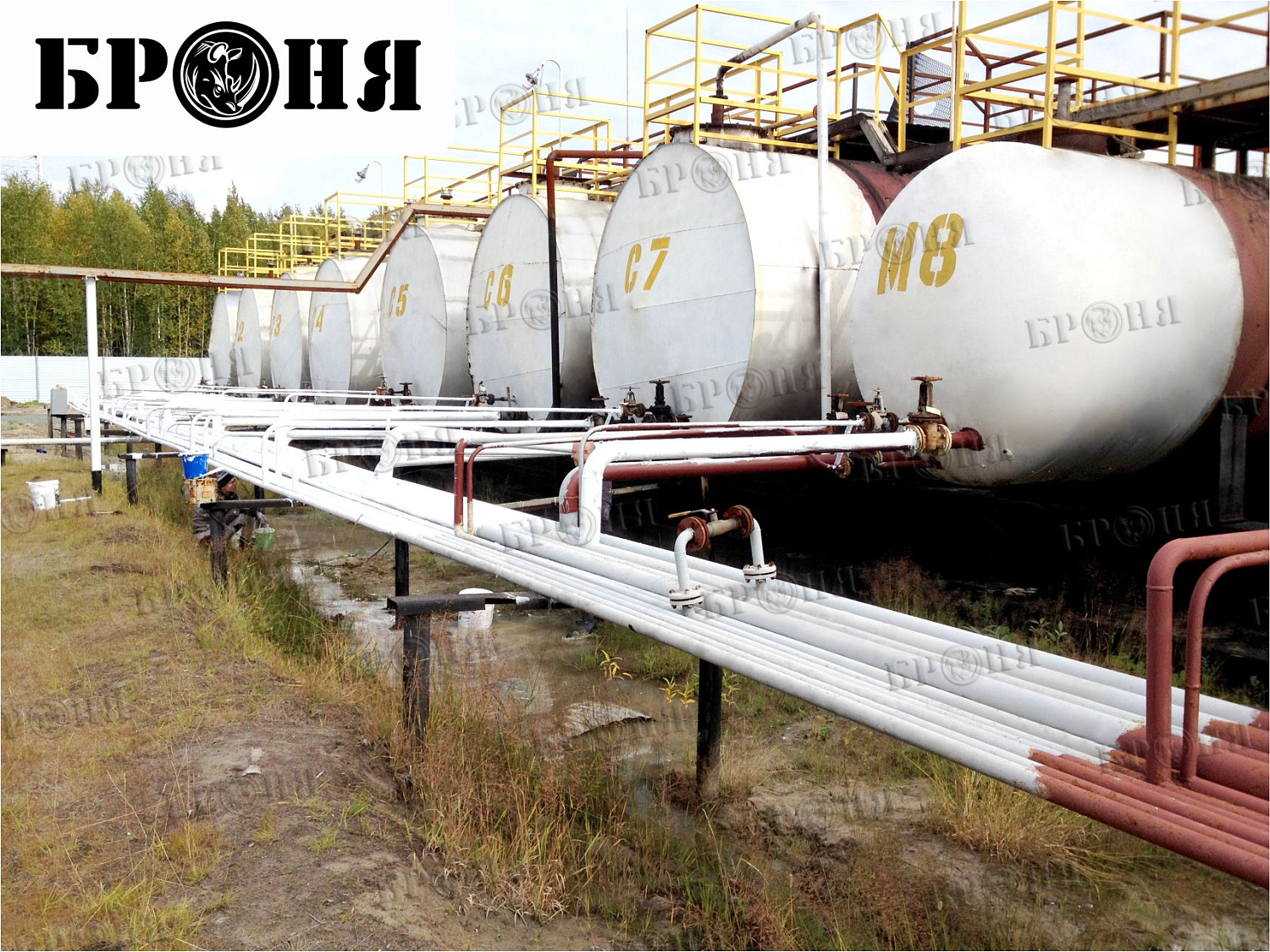 ХМАО, емкостное оборудование и трубопровод нефтеперерабатывающего завода