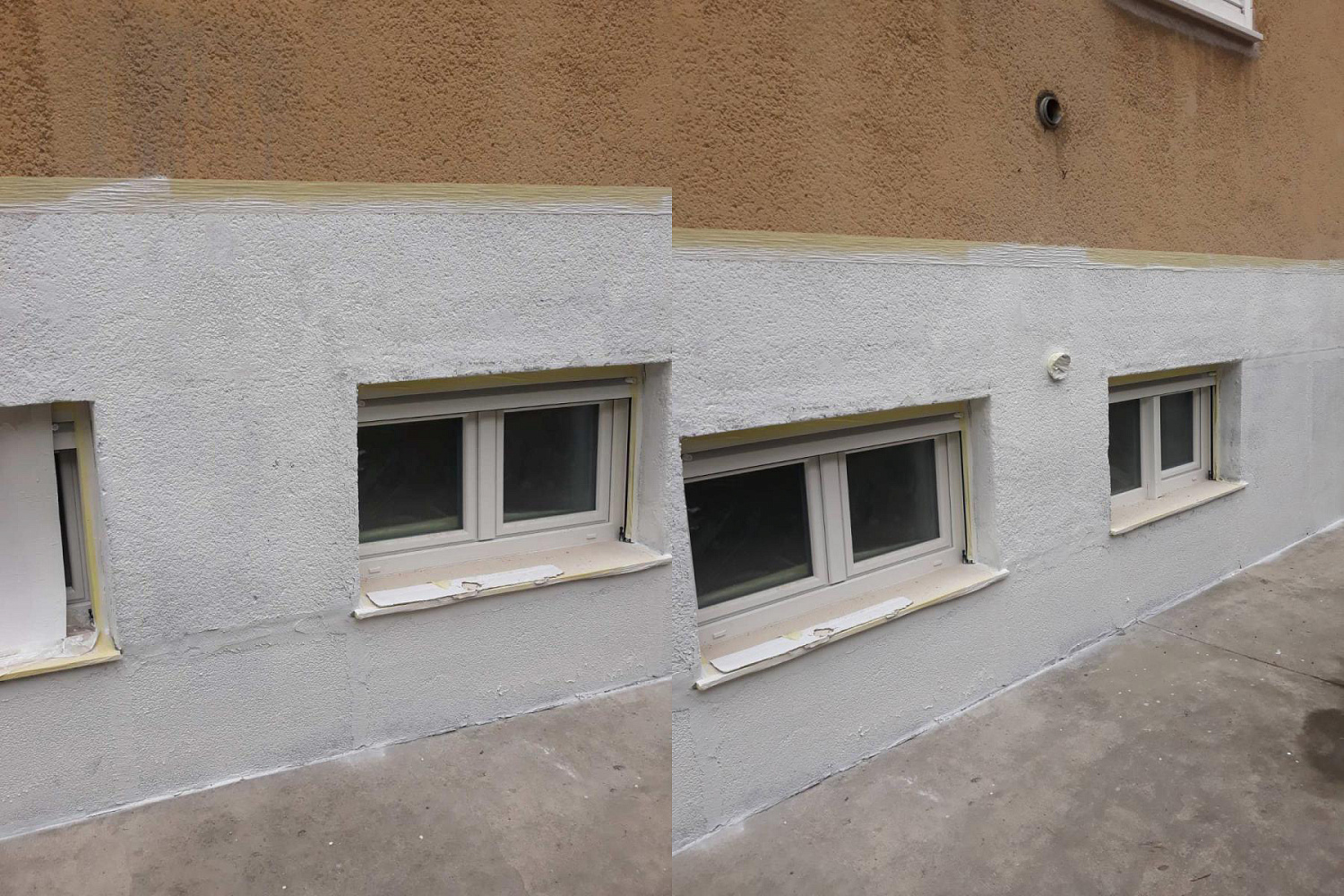 Bronya Facade and soil Bronya Universal during insulation of a basement apartment in Split, Croatia