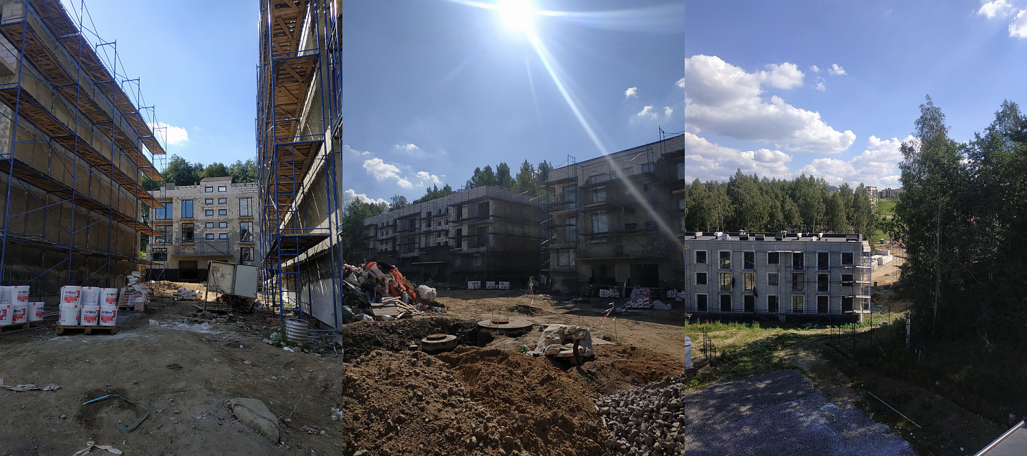 Bronya AquaBlok for suburban cottage residential complex Blizkoe. Leningrad region.