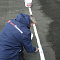 Представляем фотоотчет о применении Полимерного гидроизолятора Броня АкваБлок Эффект на плоской кровле жилого дома в г. Санкт-Петербург.