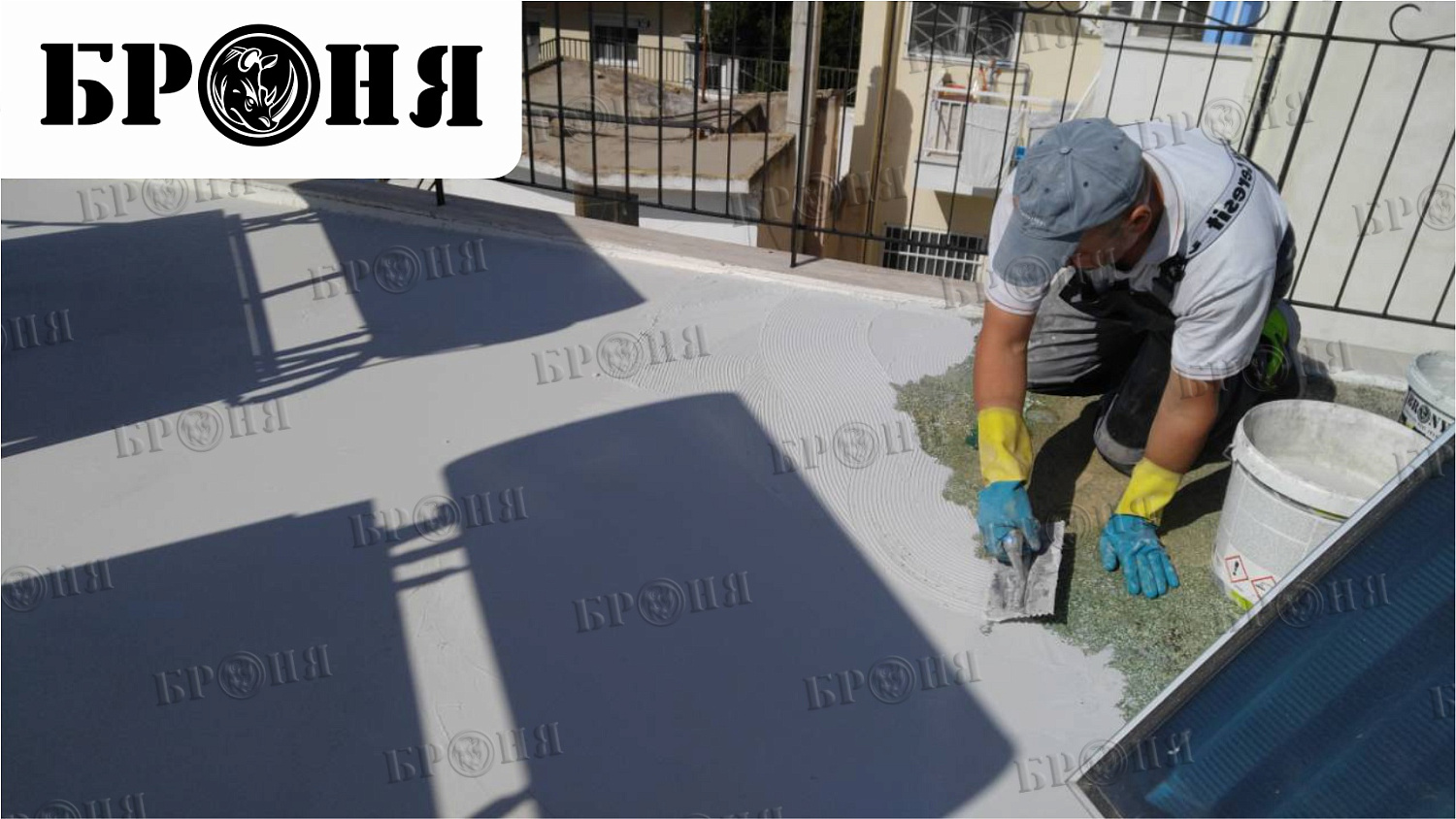 Греция, Броня Лайт на крыше жилого дома