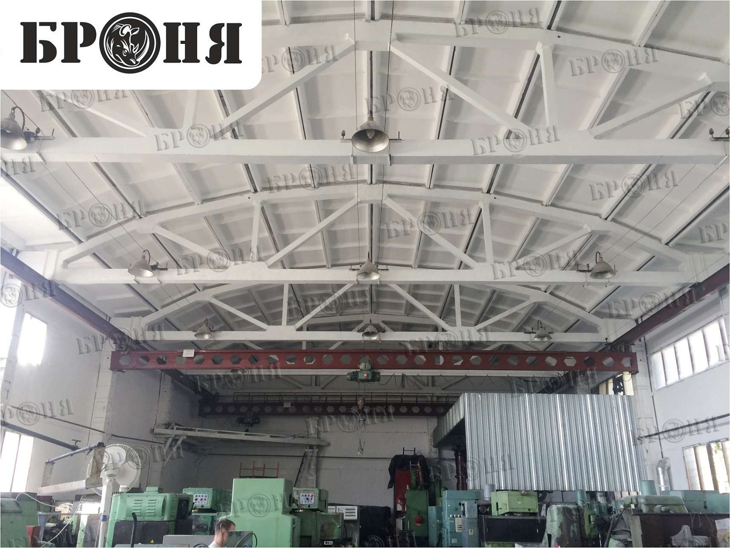 Volgograd, insulation of walls and ceiling of a metal products workshop