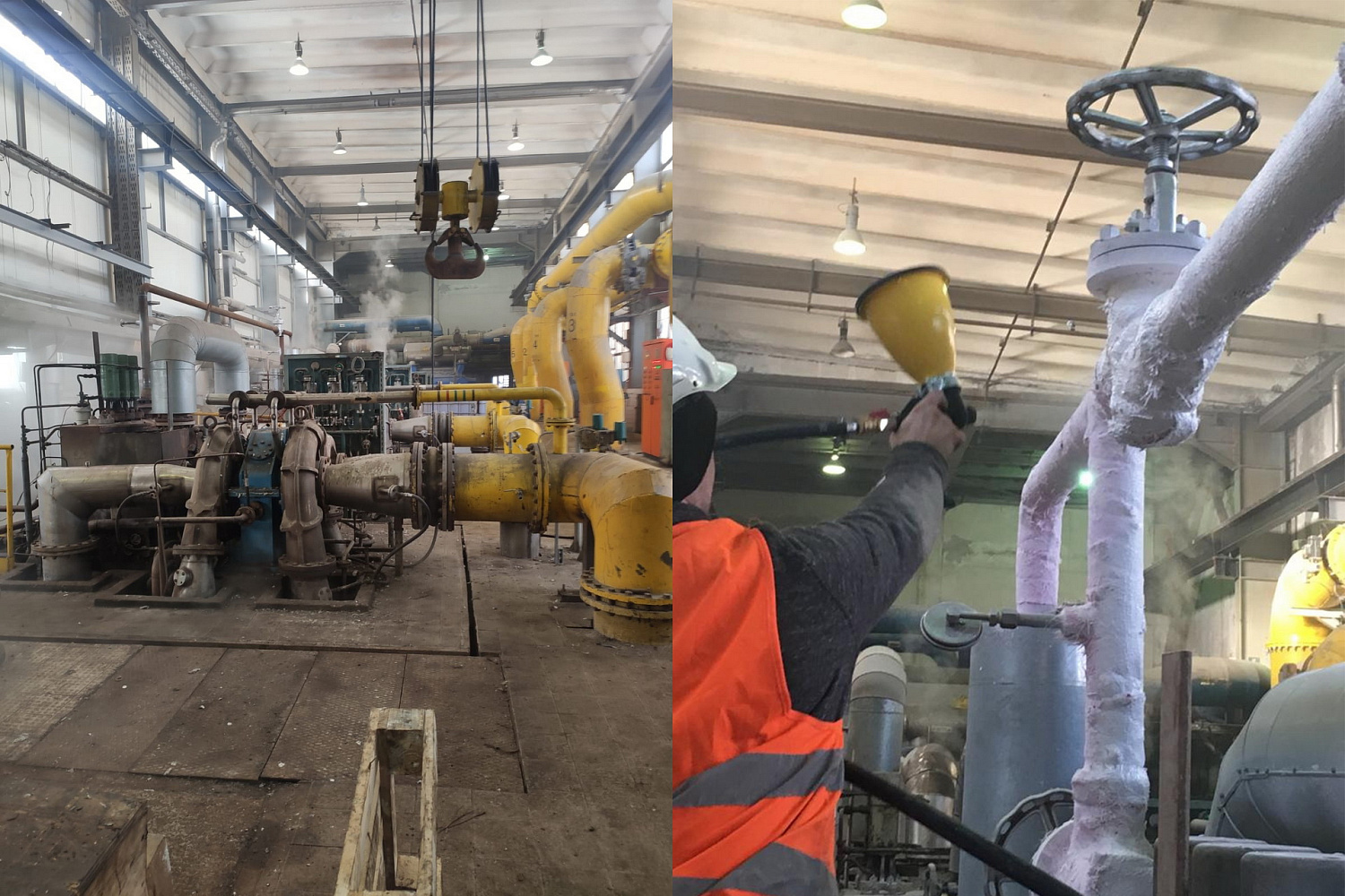 Bronya Classic + NF on the superheated steam pipeline of the TPP in Warsaw, Poland (photo+video)