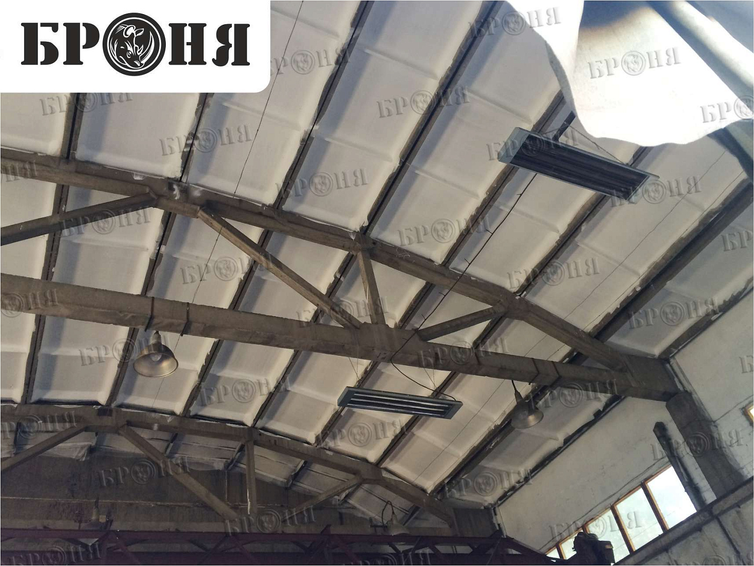 Volgograd, insulation of walls and ceiling of a metal products workshop