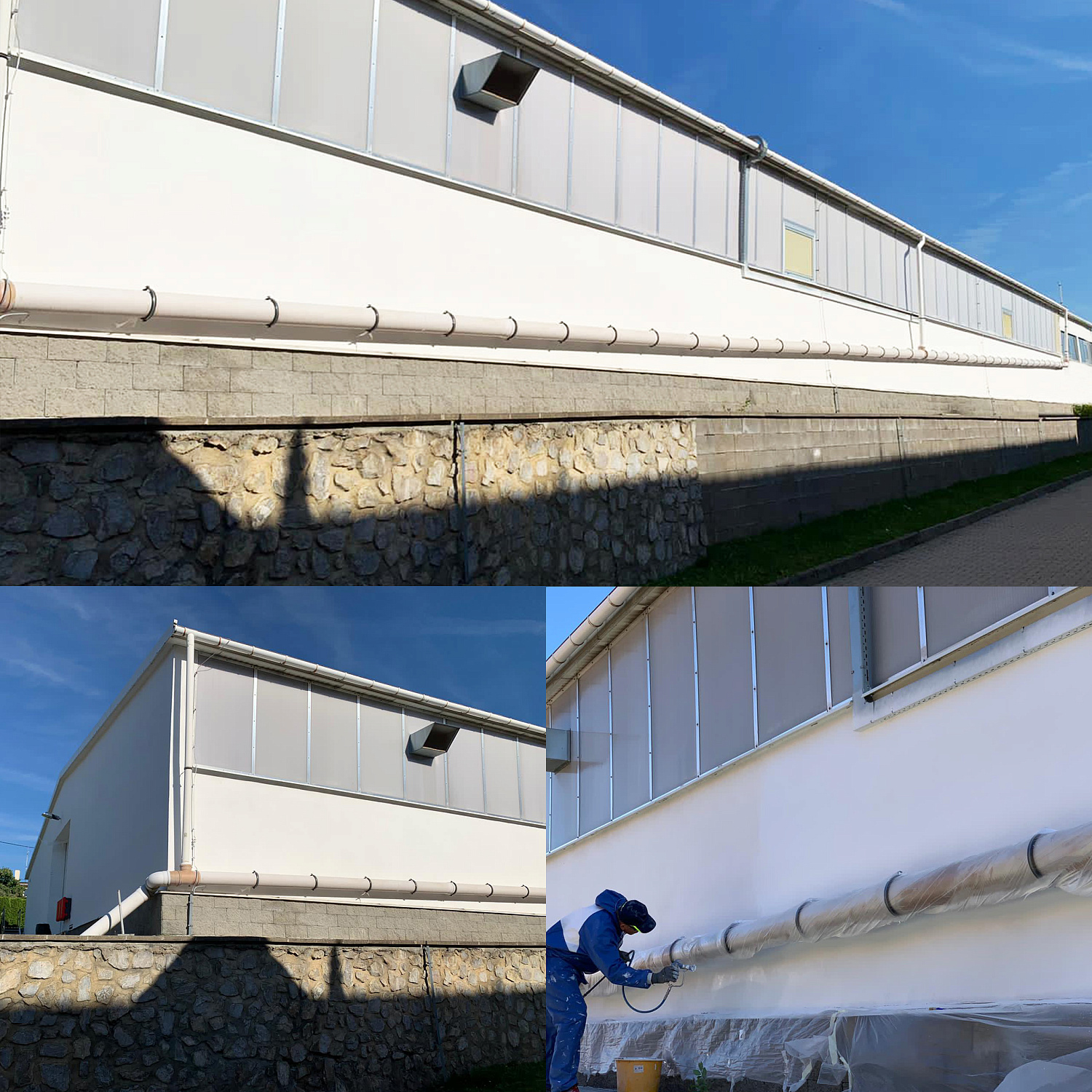Броня Акваблок Эксперт + Броня Классик НГ = Тепло, гидро и пожаробезопасность кровли и стен цеха Пражского завода композитных материалов, Броня Чехия (фото, видео)