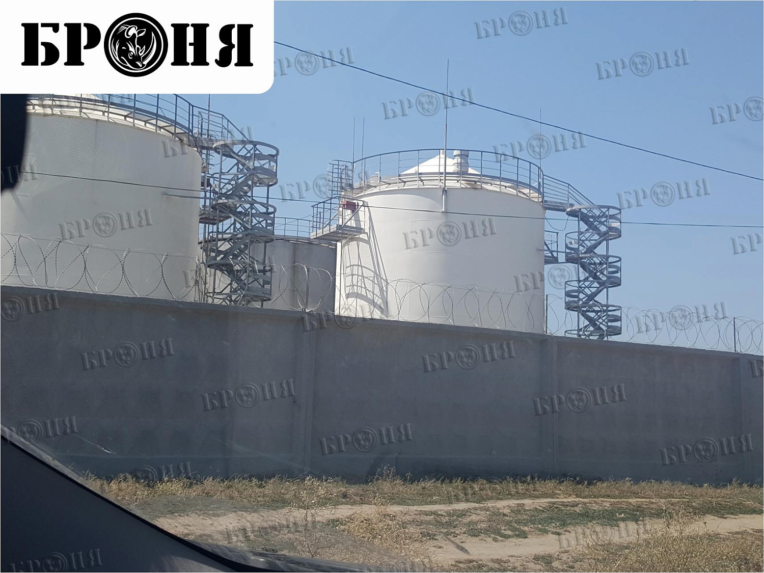 Ростовская область, нефтяные резервуары на Николаевской нефтебазе ООО «Актив Групп»