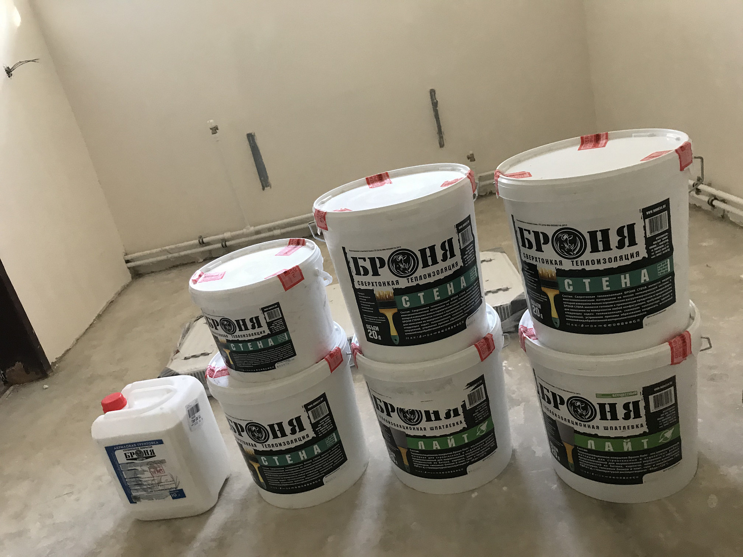  Thermal insulation of walls, ceilings and floors at the Ostrovok p.o. Kopylova of the Samara region