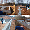 Bronya Facade, Light and Aquablok during the construction of a cottage village in Poland. (photo + video)