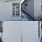Application of Bronya Winter on the walls of the post EC st. Toksovo, "October Russian Railways", Leningrad region