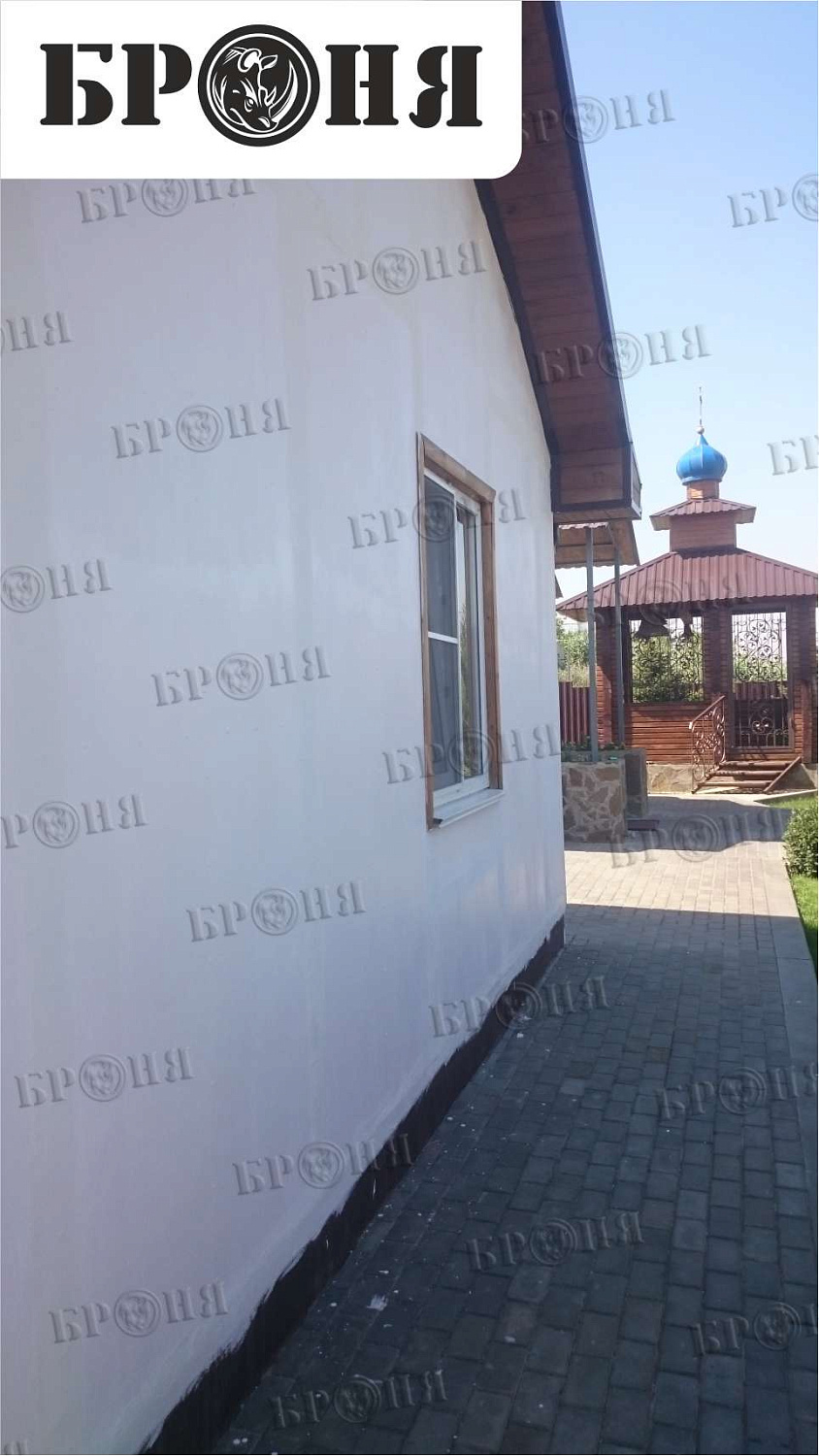 Volgograd, Comprehensive application of Bronya materials on the walls of the Church of the Icon of the Mother of God "Quench My Sorrows"