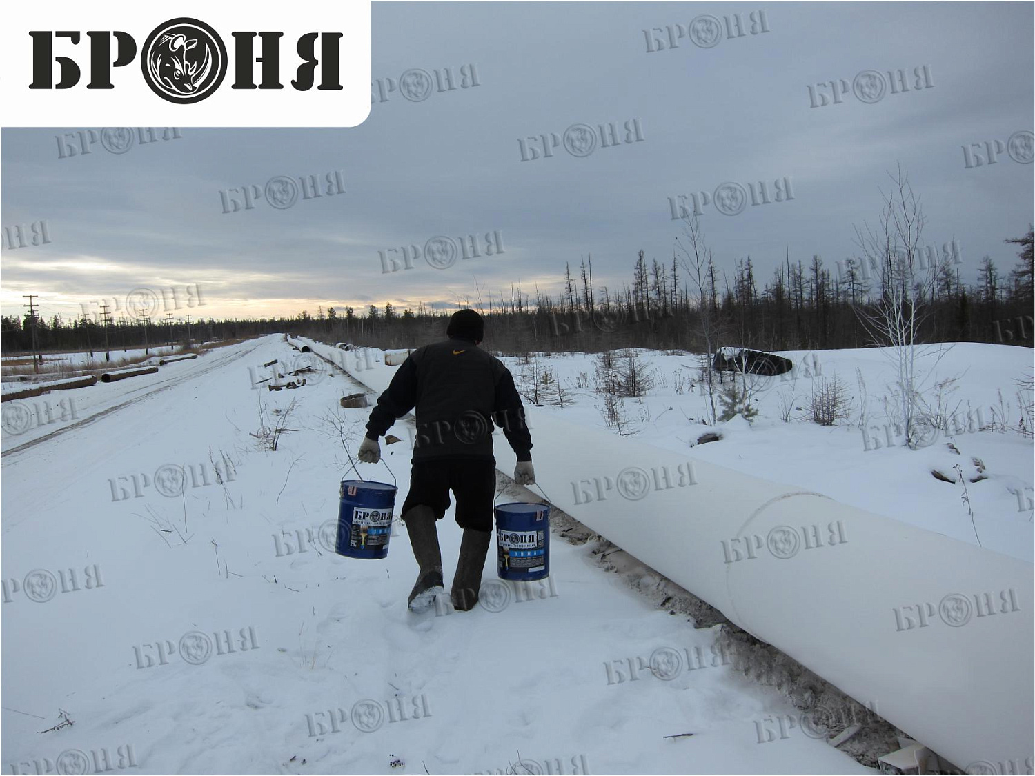 Якутия, магистральный пульповод обогатительной фабрики