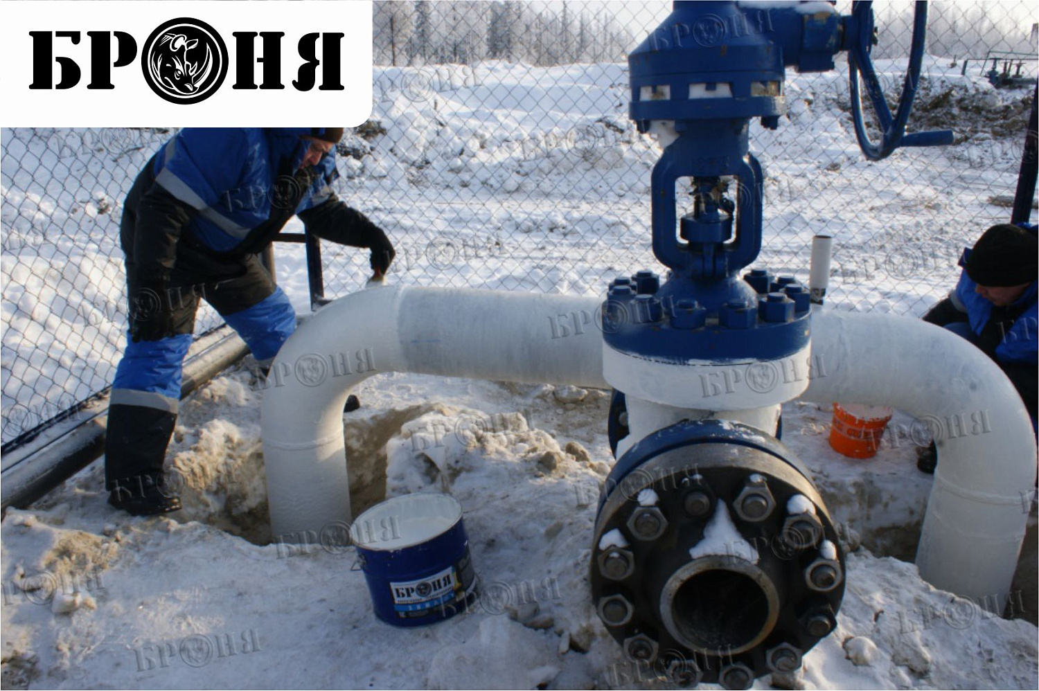 Ноябрьск, изоляция узлов нефтепровода ОАО "Газпромнефть-ННГ"